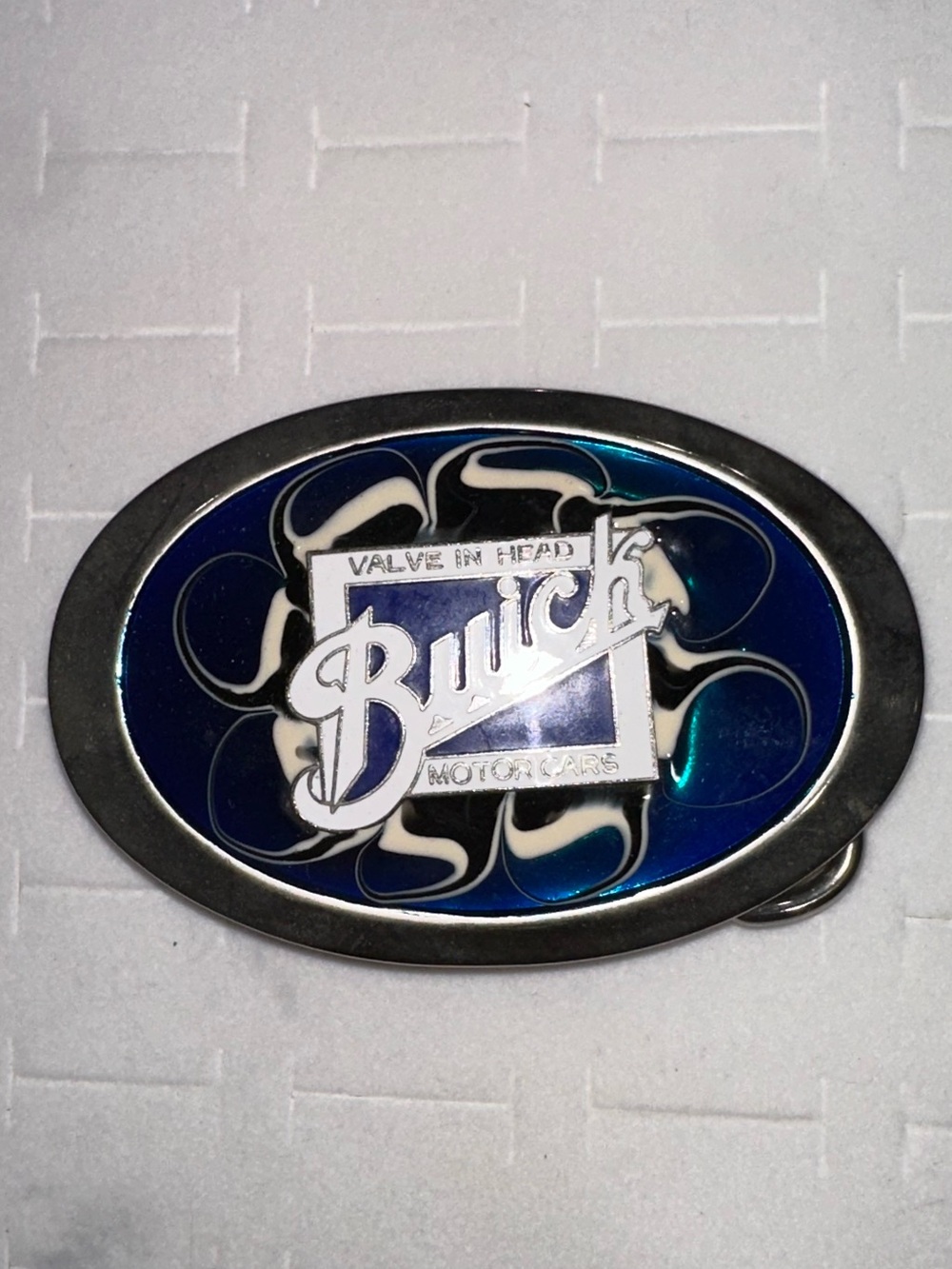 1970s Buick Valve In Head Motor Cars Belt Buckle